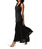 Steve Madden Lua Sheer Skirt Maxi Dress, Color:Black - Image 3