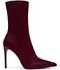 Steve Madden Mackena Techno Satin Pointed Toe Stiletto Booties - Image 2