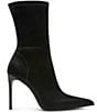 Steve Madden Mackena Techno Satin Pointed Toe Stiletto Booties - Image 3