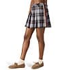 Steve Madden Margo Plaid Print Pleated Mini Skirt, Color:Brown Plaid - Image 3