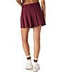 Steve Madden Margo Pleated Mini Skirt, Color:Wine - Image 2