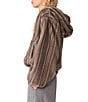 Steve Madden Mavis Faux Fur Hooded Long Sleeve Bubble Jacket - Image 3
