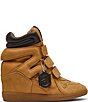 Steve Madden Mavis Suede and Leather High Top Wedge Sneakers - Image 2
