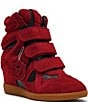 Steve Madden Mavis Suede High Top Wedge Sneakers - Image 1
