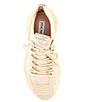 Color:Blush/Multi - Image 5 - Maxima Rhinestone Embellished Chunky Platform Lace-Up Sneakers