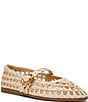 Steve Madden Melody Raffia Mary Jane Ballet Flats - Image 1