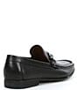 Color:Black - Image 2 - Men's Chivan Leather Bit Embellishment Dress Slip-Ons