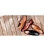 Color:Cognac - Image 6 - Men's Covet Leather Monk Strap