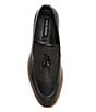 Color:Black - Image 5 - Men's Finlea Leather Tassel Detail Dress Loafers