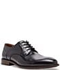 Color:Black Croco - Image 1 - Men's Jaise Leather Plain Toe Lace-Up Oxfords