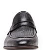 Color:Black - Image 4 - Men's Jamone Embossed Leather Dress Penny Loafers