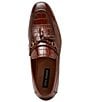Color:Tan Croco - Image 5 - Men's Jeden Leather Tassel Dress Loafers