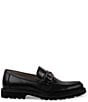 Color:Black - Image 2 - Men's Karver Leather Bit Detail Lug Loafers