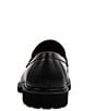 Color:Black - Image 3 - Men's Karver Leather Bit Detail Lug Loafers