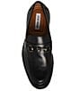 Color:Black - Image 5 - Men's Kyan Leather Bit Detail Lug Sole Loafers