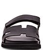 Color:Black - Image 4 - Men's Maiven Leather Slide Sandals