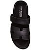 Color:Black - Image 5 - Men's Maiven Leather Slide Sandals