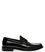 Color:Black - Image 2 - Men's Marvyn Leather Slip-On Dress Penny Loafers