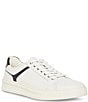 Color:White/Black - Image 1 - Men's McCord Leather Lace-Up Sneakers