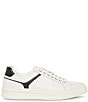 Color:White/Black - Image 2 - Men's McCord Leather Lace-Up Sneakers