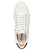 Color:White/Black - Image 5 - Men's McCord Leather Lace-Up Sneakers