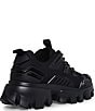 Color:Black - Image 3 - Men's Ponce Lace-Up Chunky Sole Fashion Sneakers