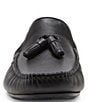 Color:Black - Image 4 - Men's Saxxen Leather Slip On Driving Mocs