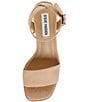 Color:Tan - Image 5 - Mercerr Suede Ankle Strap Block Heel Dress Sandals
