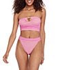 Steve Madden Meshd Up Pearls Keyhole Tube Swim Top - Image 3