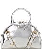 Steve Madden Metallic Catie Mini Dome Crossbody Bag, Color:Silver - Image 1