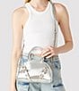 Steve Madden Metallic Catie Mini Dome Crossbody Bag, Color:Silver - Image 6