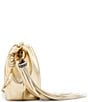 Steve Madden Metallic Ruched Tassle Clutch, Color:Gold - Image 4