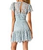 Steve Madden Mikaela Short Sleeve Lace Sheath Mini Dress - Image 3
