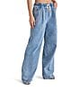 Steve Madden Minorca Front Tie Pull On Wide Leg Pant, Color:Medium Blue - Image 3