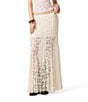 Steve Madden Mirabel Floral Lace Overlay Maxi Skirt - Image 1