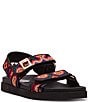 Color:Black/Multi - Image 1 - Mona Woven Printed Platform Sandals
