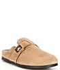 Color:Taupe - Image 1 - Money Suede Slip-On Clogs