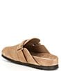 Color:Taupe - Image 3 - Money Suede Slip-On Clogs