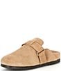 Color:Taupe - Image 4 - Money Suede Slip-On Clogs