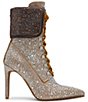 Steve Madden Morals Rhinestone Lace Up Stiletto Ankle Booties - Image 2