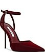 Steve Madden Morrie Techno Satin Pointed Toe Stiletto Pumps - Image 1