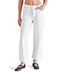 Steve Madden Noelie Wide Leg Cuffed Jeans, Color:Brilliant White - Image 1