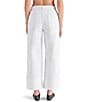 Steve Madden Noelie Wide Leg Cuffed Jeans, Color:Brilliant White - Image 2