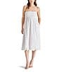 Color:White - Image 1 - Olsen Eyelet Strapless Neck Sleeveless Midi Dress