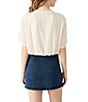 Steve Madden Orsa Crewneck Short Sleeve Boxy Top, Color:Antique - Image 2
