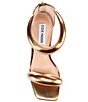 Color:Bronze - Image 5 - Partay Puff Metallic Ankle Strap Dress Sandals