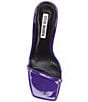 Color:Purple - Image 5 - Passionate Patent Ankle Wrap Dress Sandals