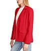 Color:True Red - Image 3 - Payton Notch Collar Long Sleeve Side Pocket Fitted Blazer