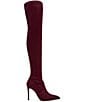 Steve Madden Pegasus Techno Satin Over The Knee Stiletto Boots - Image 2