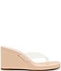 Steve Madden Playing Clear Wedge Thong Sandals - Image 2